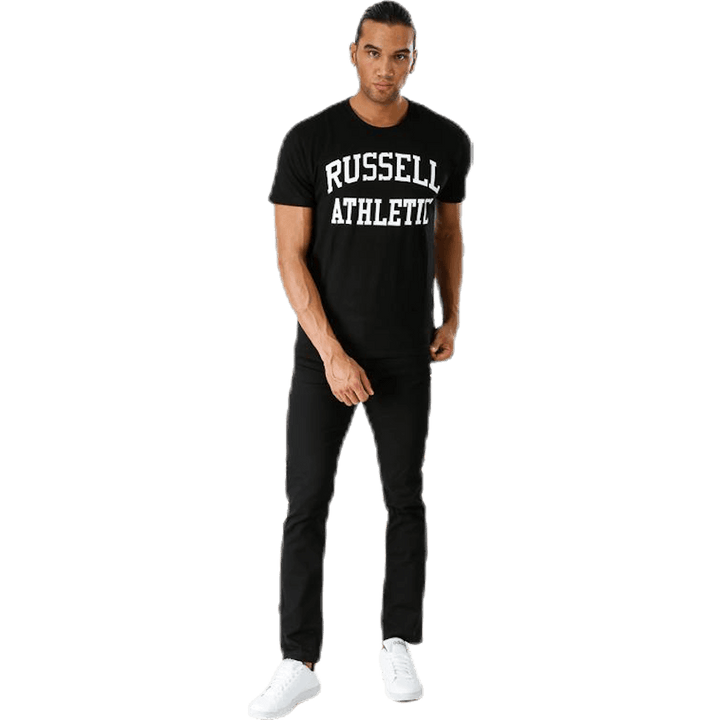 T-shirt ras du cou avec logo noir