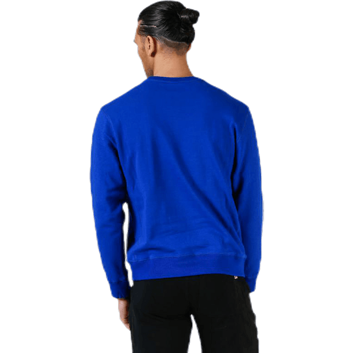 Sweat-shirt emblématique en sergé bleu