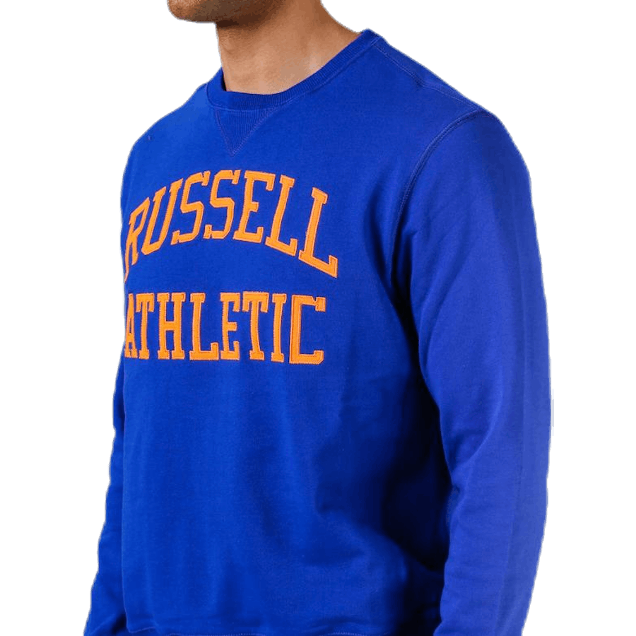 Sweat-shirt emblématique en sergé bleu