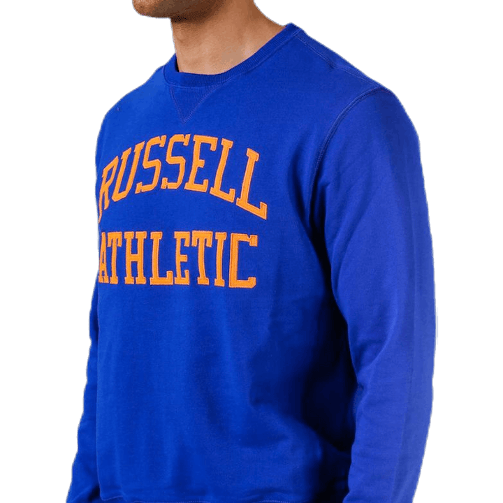 Sweat-shirt emblématique en sergé bleu