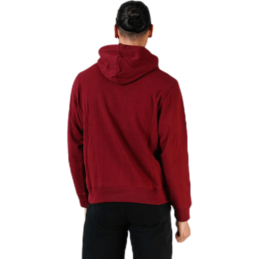 Sweat à capuche emblématique en sergé violet