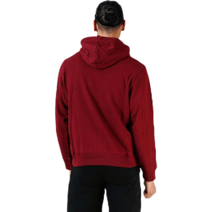 Sweat à capuche emblématique en sergé violet