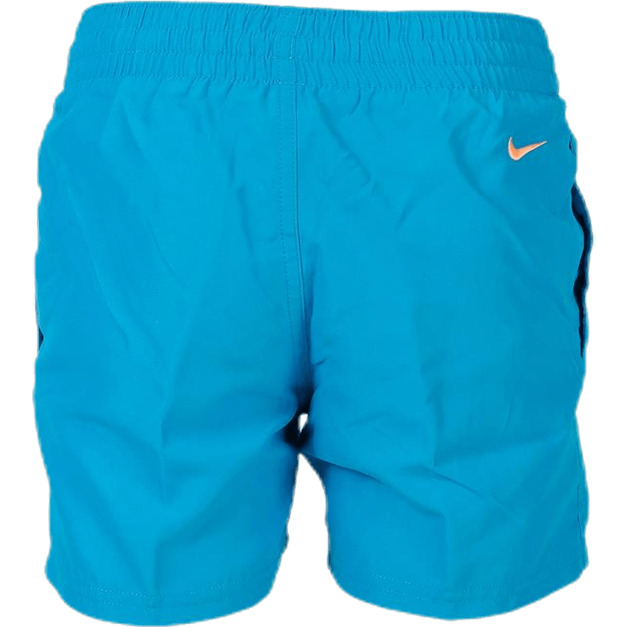 Short de volley 4" Logo Solid Youth Bleu/Orange
