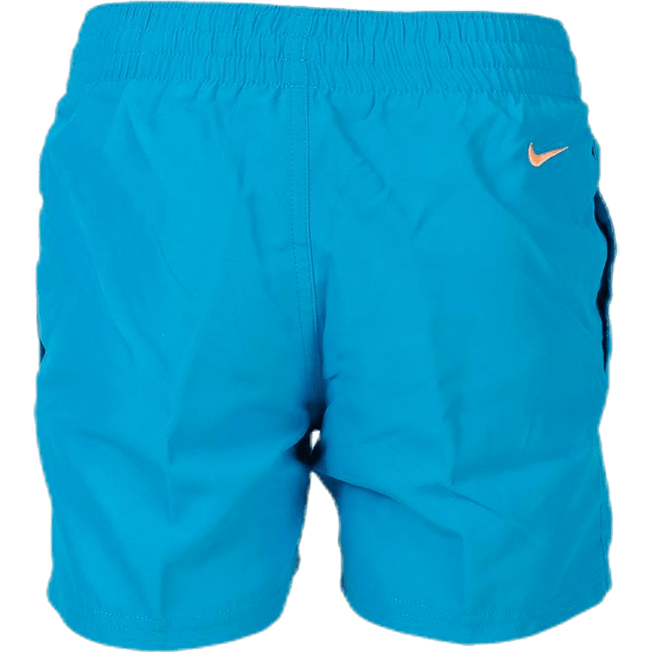 Short de volley 4" Logo Solid Youth Bleu/Orange