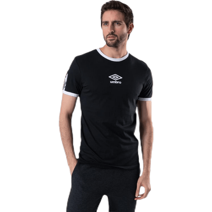 T-shirt noir avec logo Ringer Tape