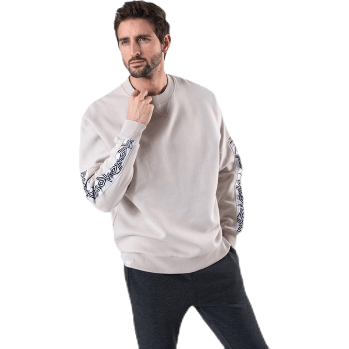 Felpa con spalle nastrate Beige