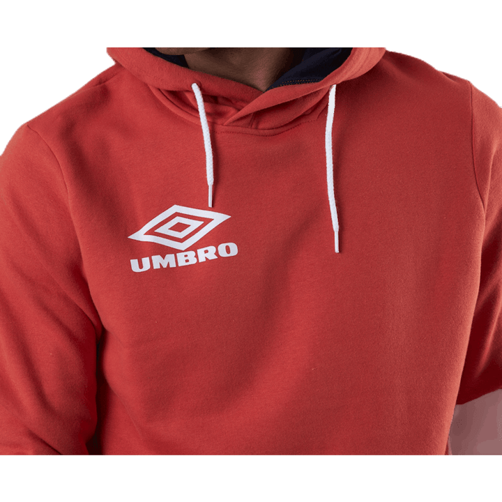 Rankovės Print Hoodie Red