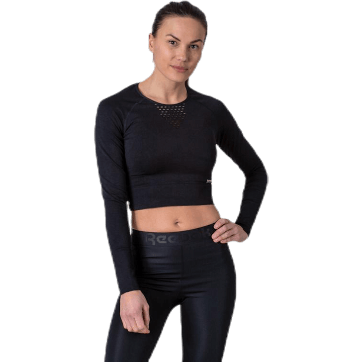 Studio Seamless Langarmshirt Schwarz