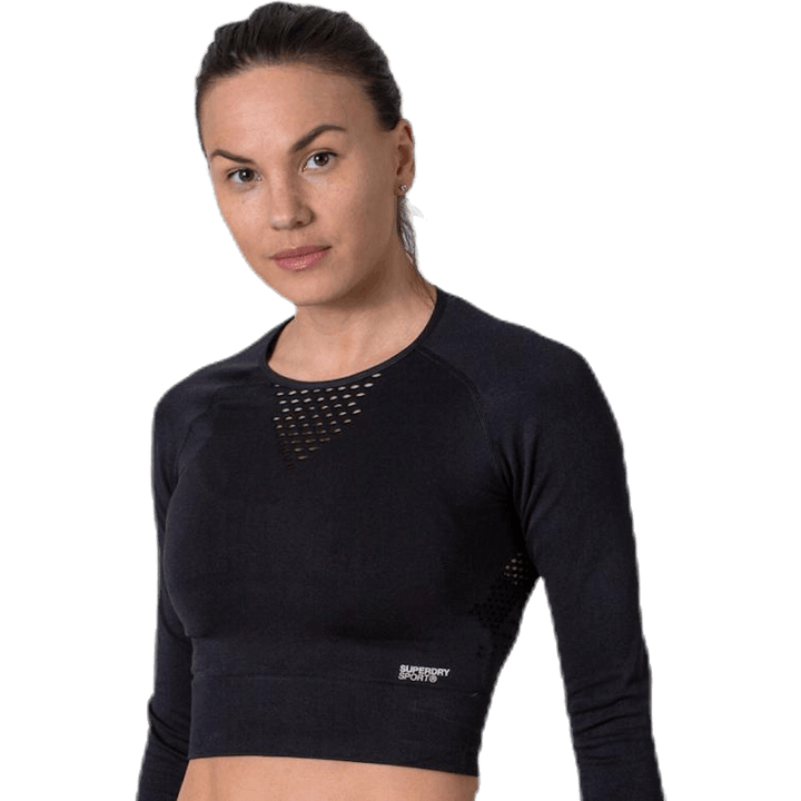 Studio Seamless Langarmshirt Schwarz