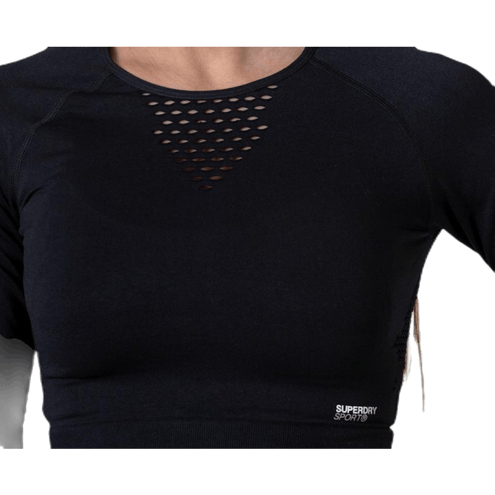 Studio Seamless Langarmshirt Schwarz