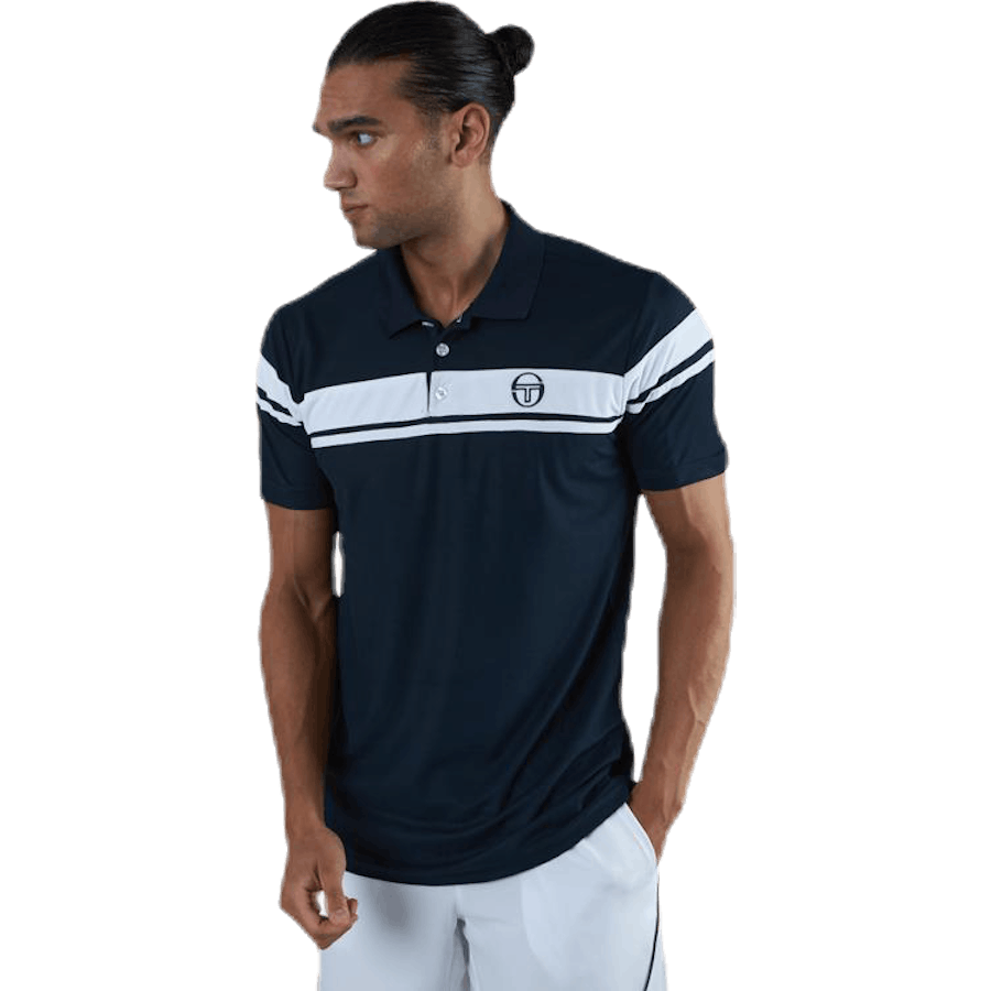 Young Line Pro Polo Blau/Weiß