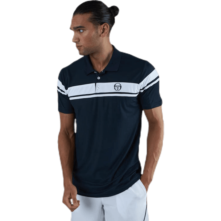 Young Line Pro Polo Blau/Weiß