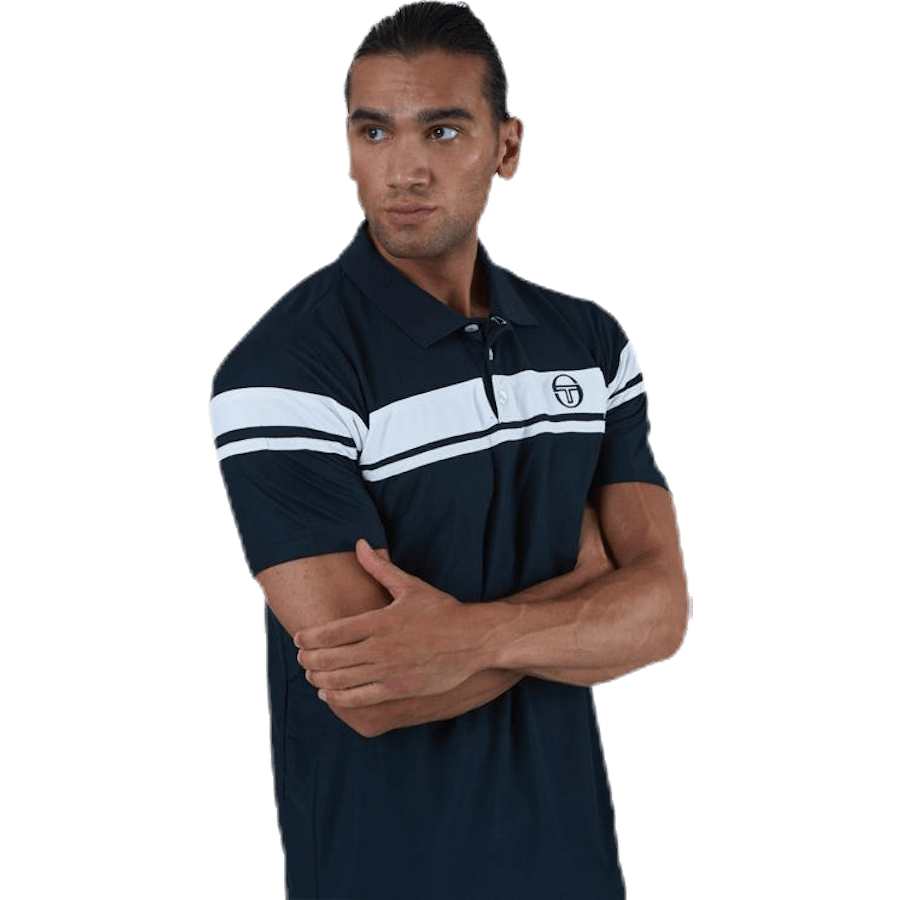 Young Line Pro Polo Blau/Weiß