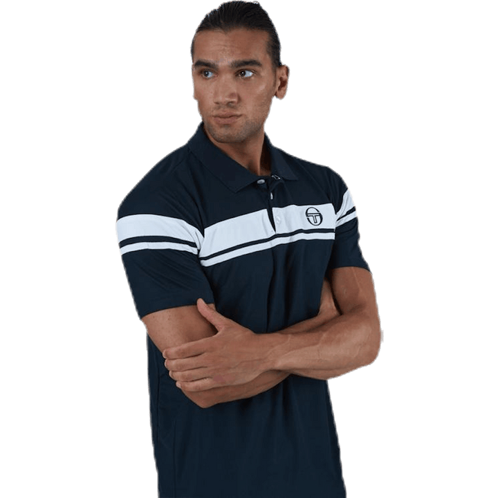 Young Line Pro Polo Blau/Weiß