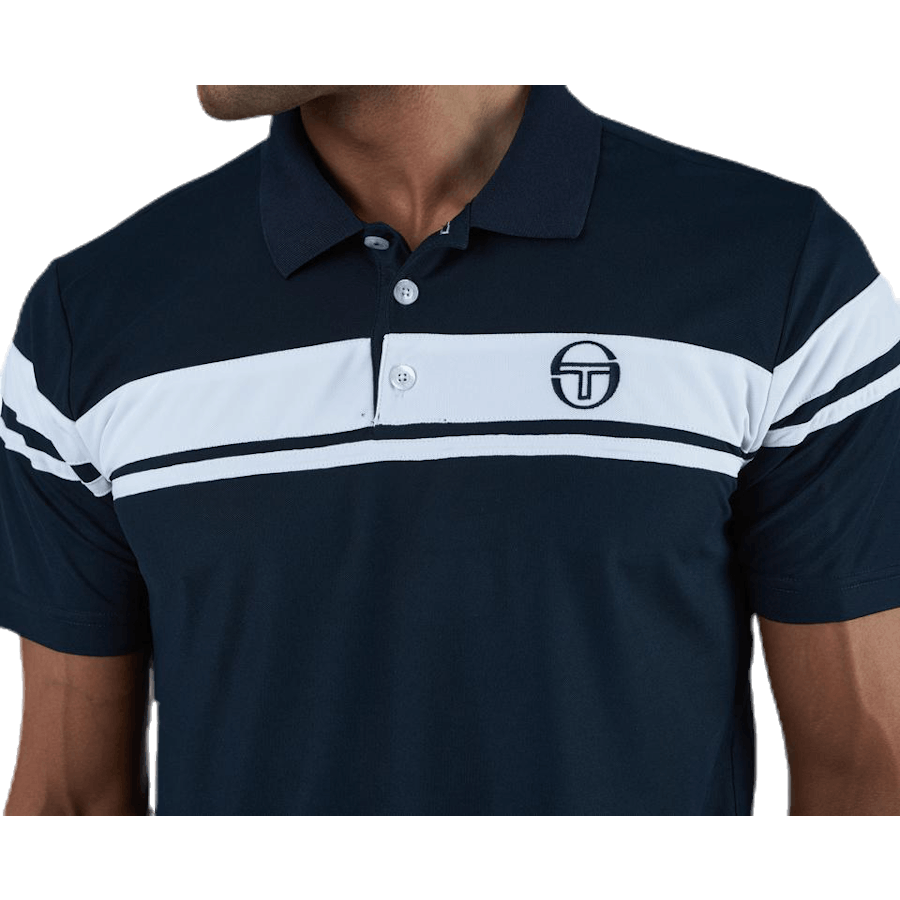 Young Line Pro Polo Blau/Weiß