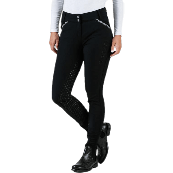 Emily Riding Pants w. Silicon Black