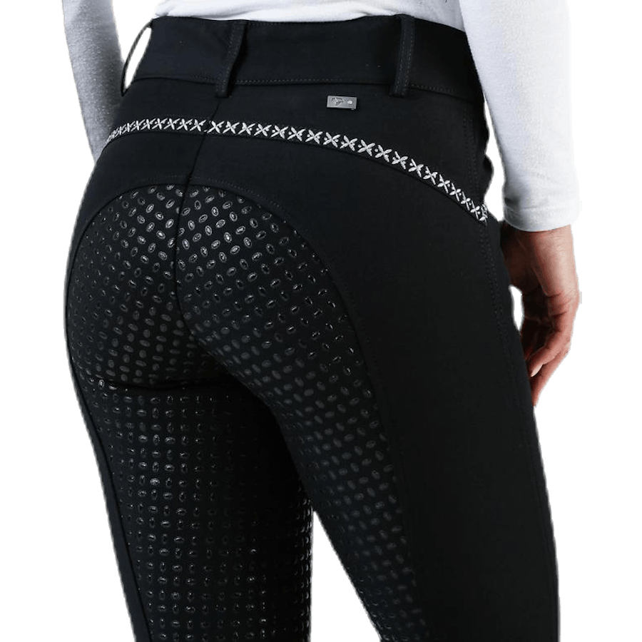 Emily Riding Pants w. Silicon Black