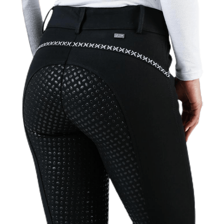 Emily Riding Pants w. Silicon Black