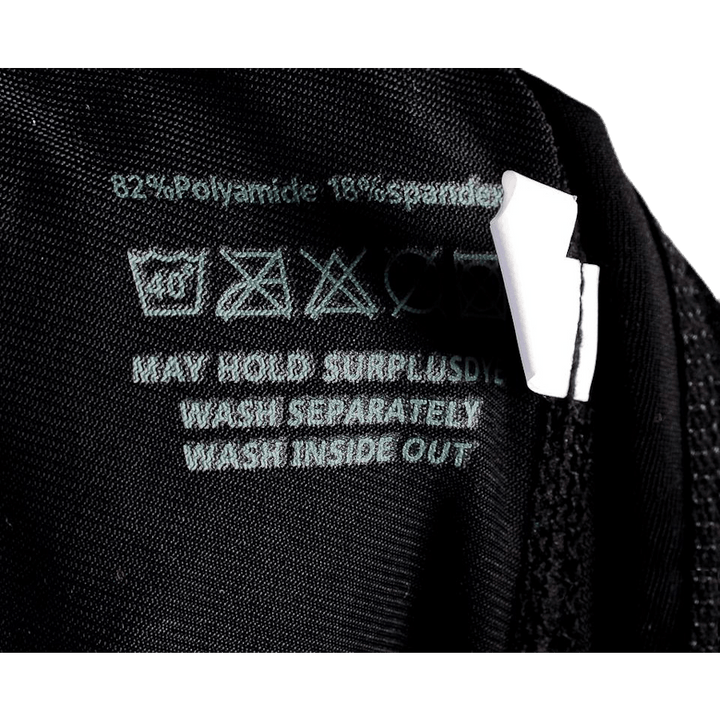 8 Panels Proof Short Bib Black