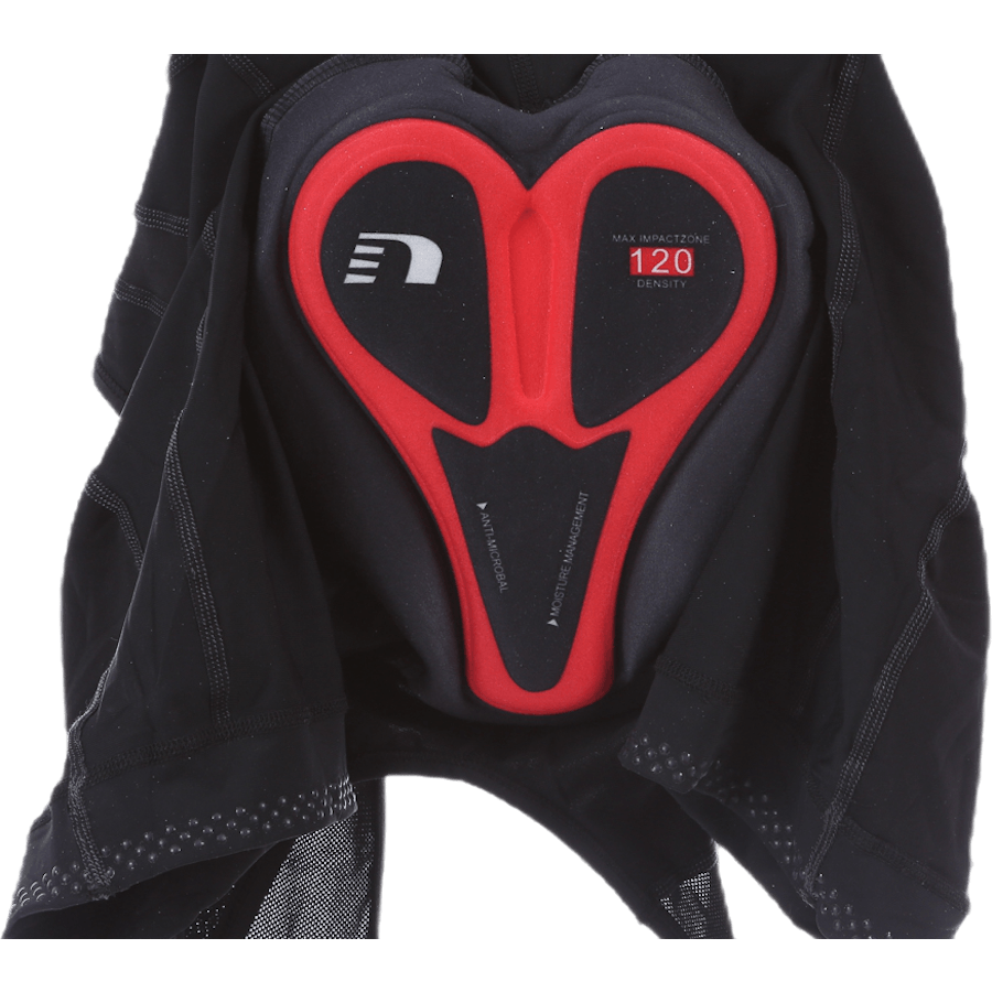 W Bike 8 Panels Bib Shorts Black