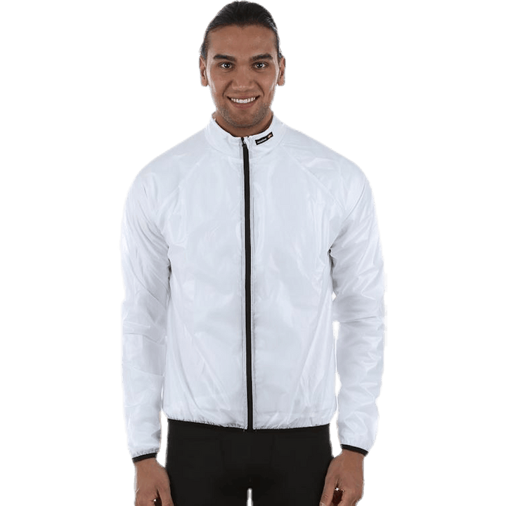 Veste de pluie pour vélo blanche