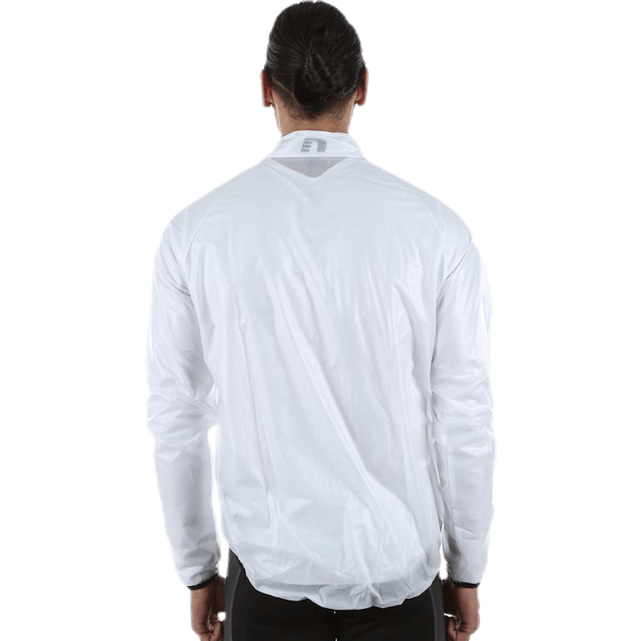 Veste de pluie pour vélo blanche