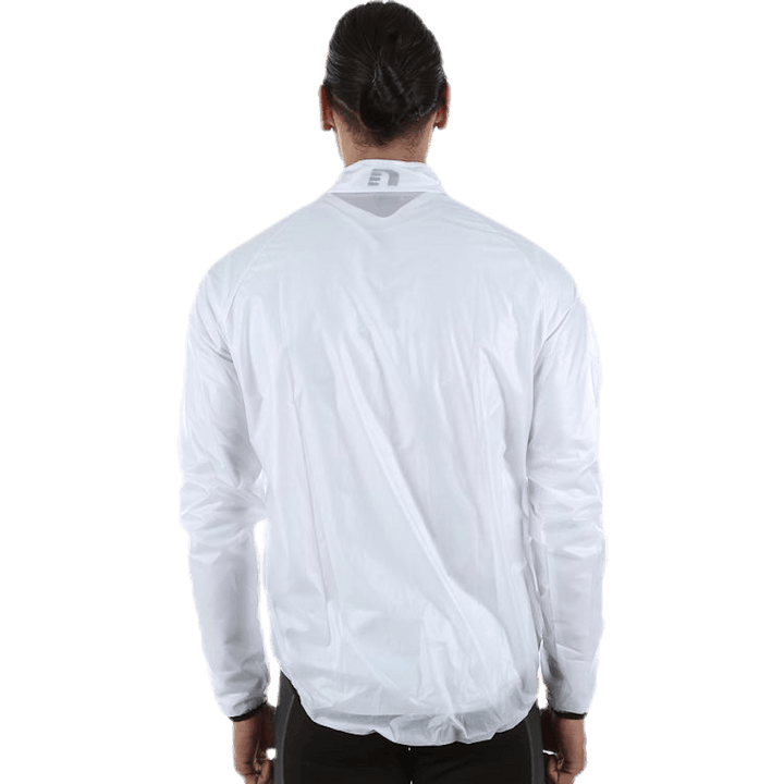Veste de pluie pour vélo blanche