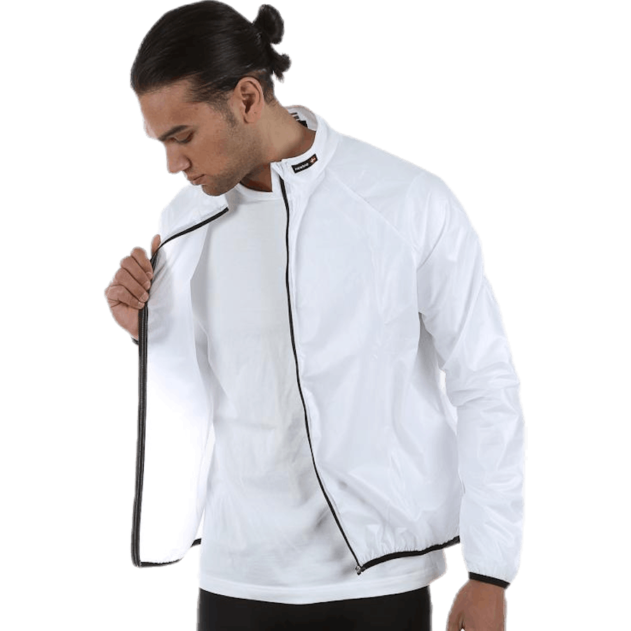 Veste de pluie pour vélo blanche