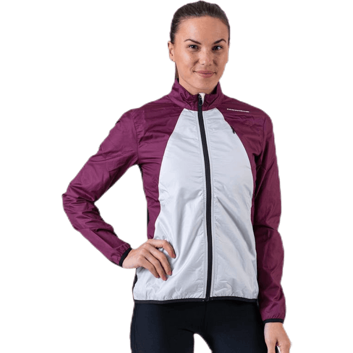 Veste croisée violette/grise