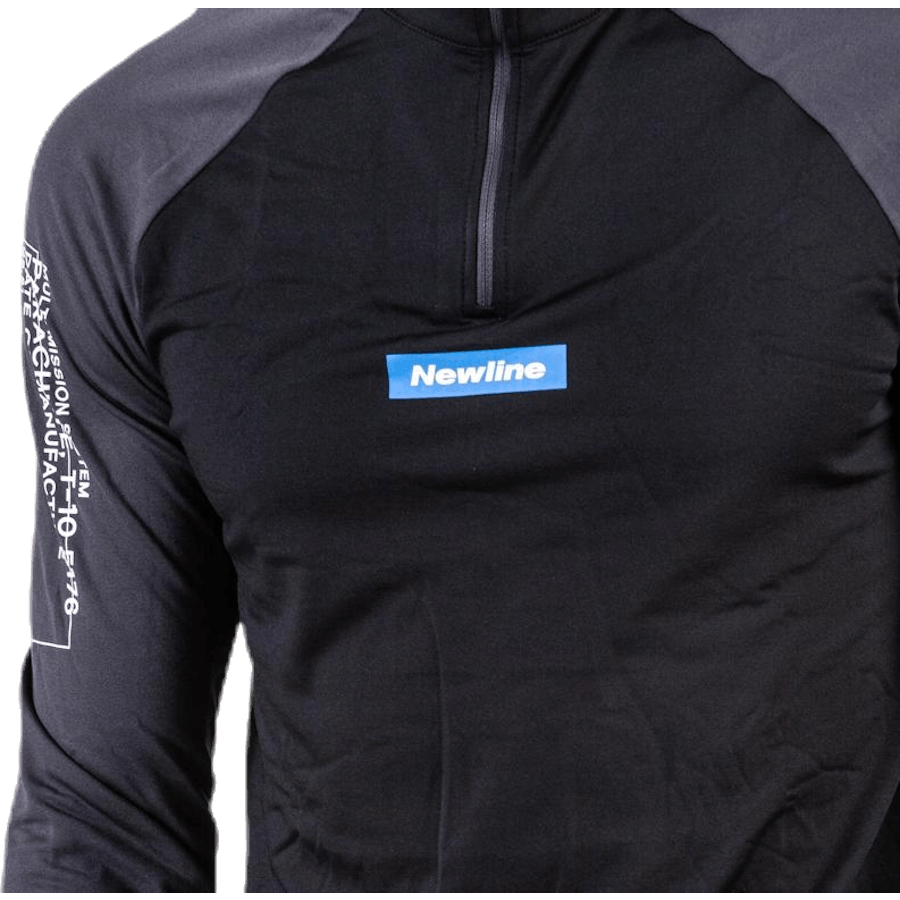 Warm Zip krekliņš melns/pelēks