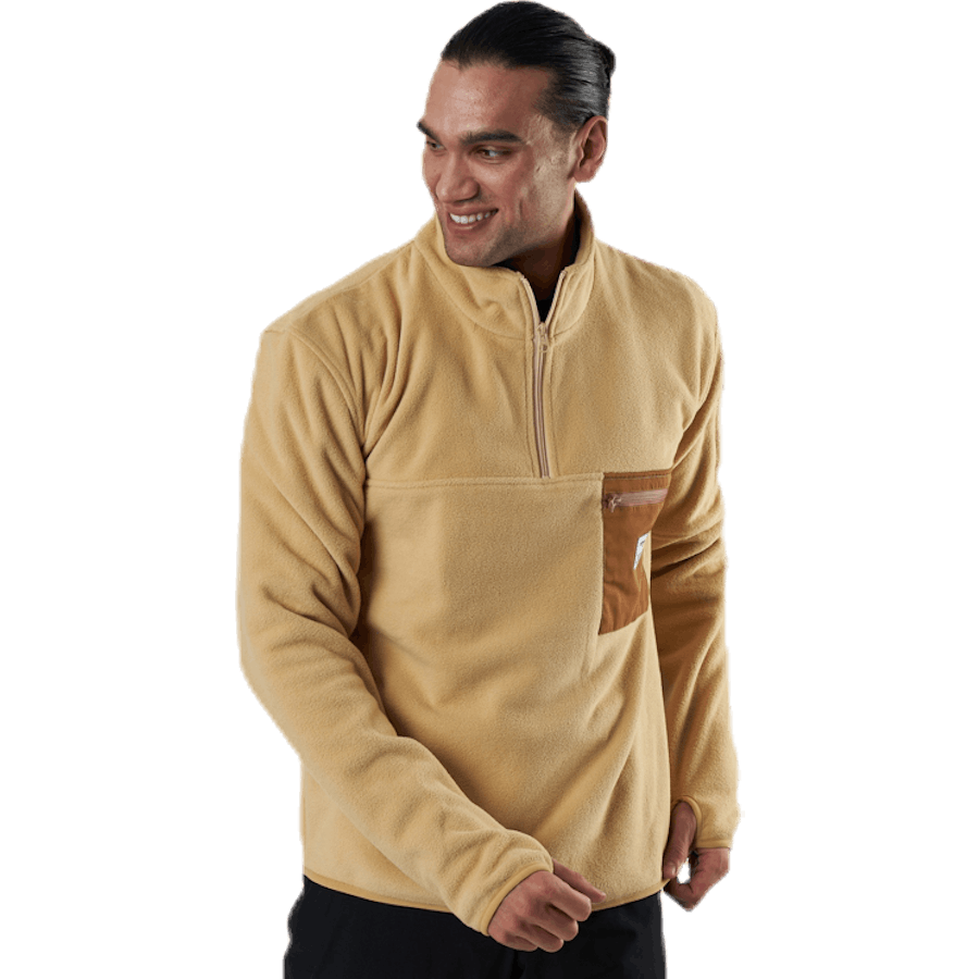 Perdirbto poliesterio megztinis Beige