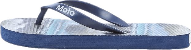 Tongs Zeppo à motifs/noir