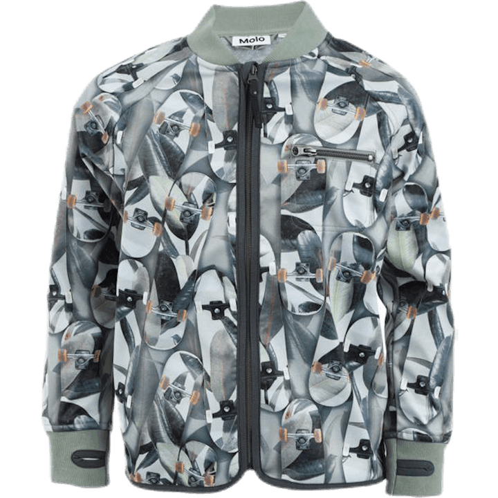 Chaqueta Softshell Ulas Estampada/Verde