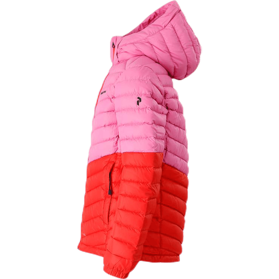 Junior Frost Blocked Down Hood Rosa/Rot