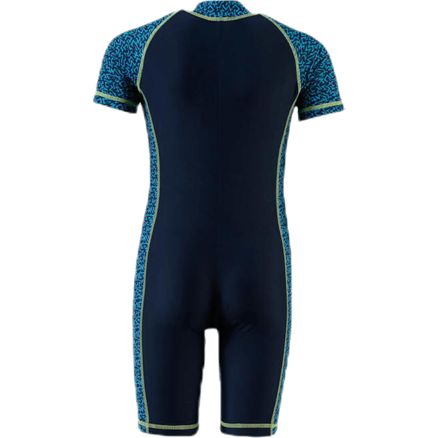 Mayon Bedruckter UVA-Badeanzug Blau