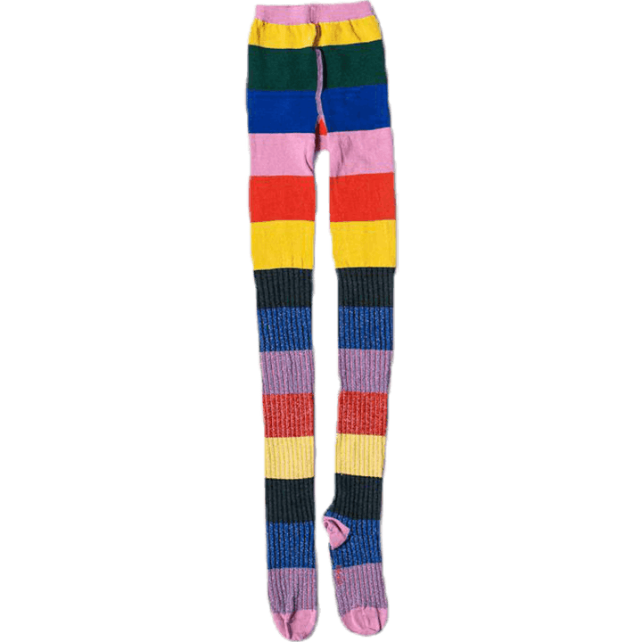 Regenbogen Strumpfhose gemustert