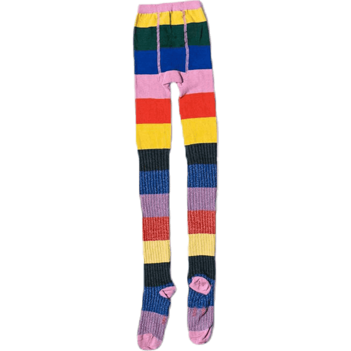 Regenbogen Strumpfhose gemustert
