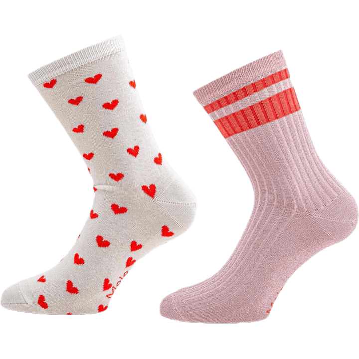 Nomi 2-Pack Rosa/Blanco