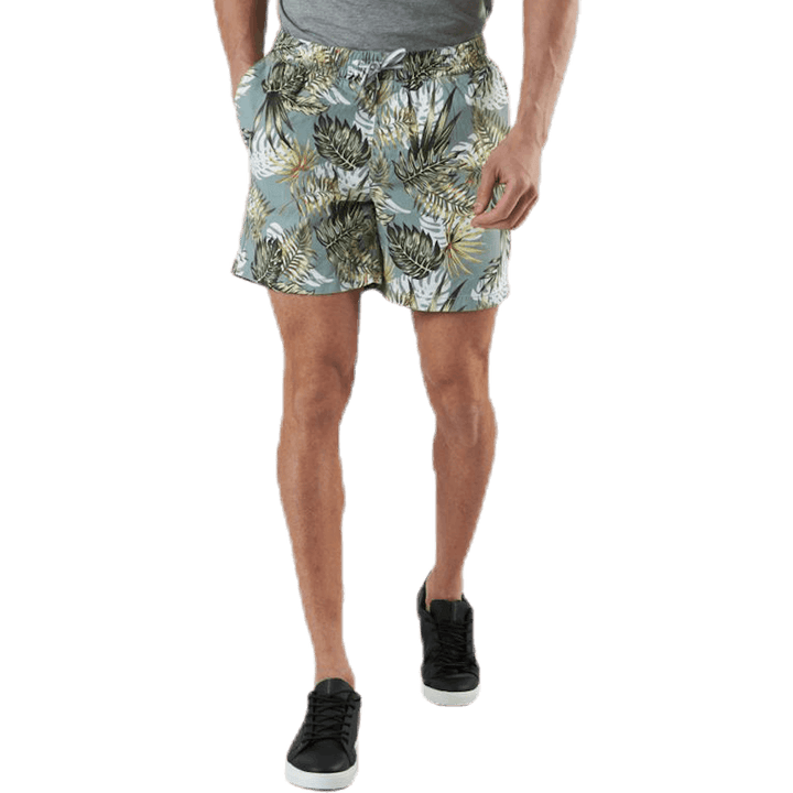 Free Jogger Shorts Print Green