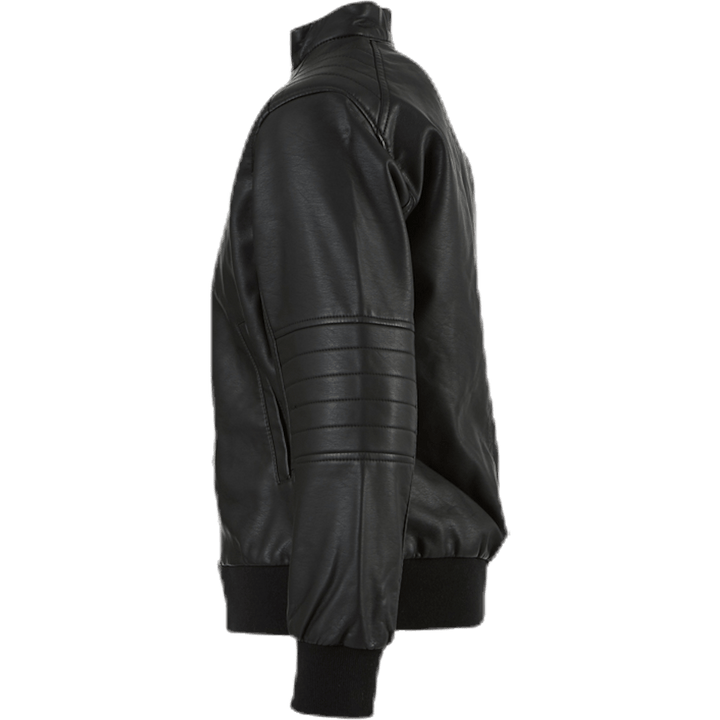 Giacca Mike in ecopelle nera