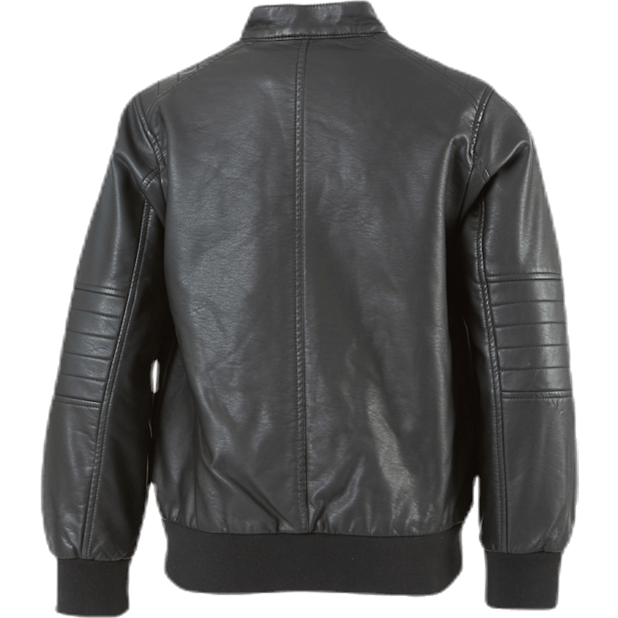 Giacca Mike in ecopelle nera