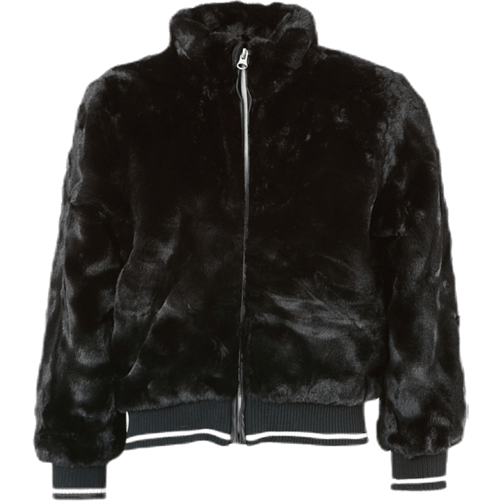Blouson aviateur en fausse fourrure Manette noir