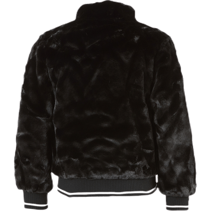Blouson aviateur en fausse fourrure Manette noir