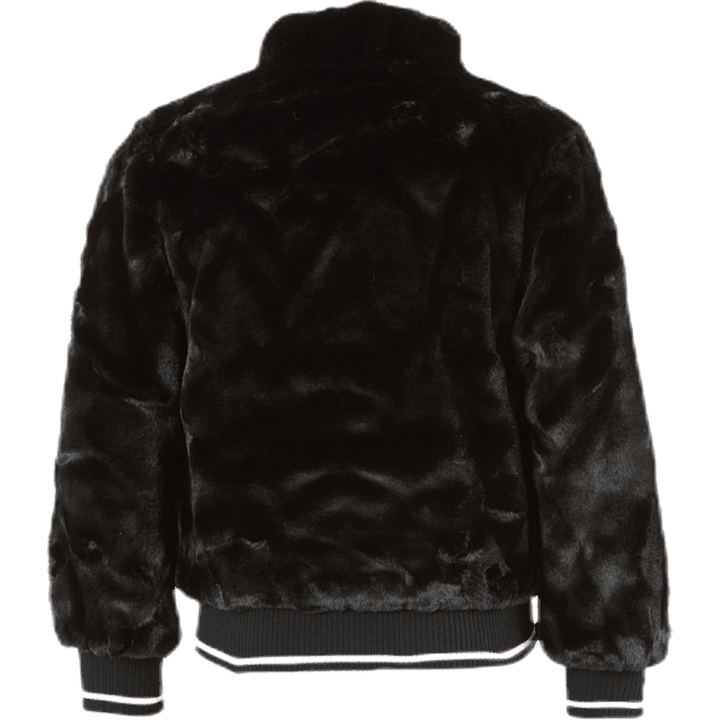 Blouson aviateur en fausse fourrure Manette noir