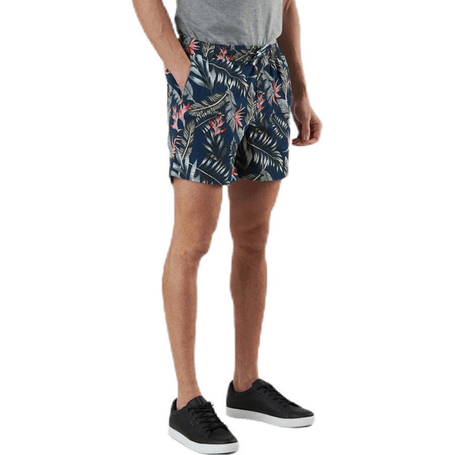 Free Jogger Shorts Print Blauw
