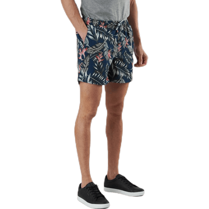 Free Jogger Shorts Print Blauw