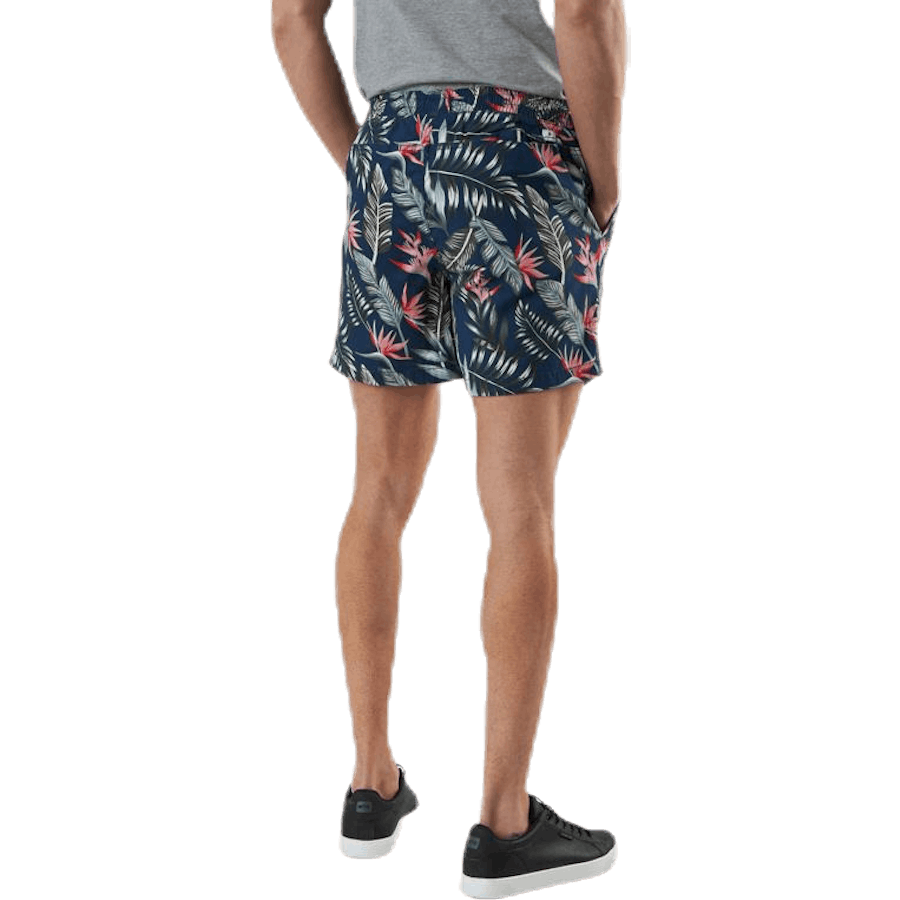 Free Jogger Shorts Print Blauw