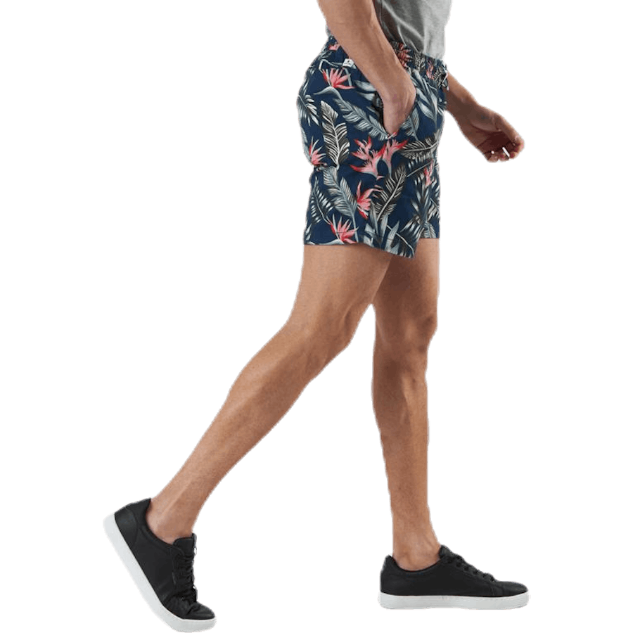 Free Jogger Shorts Print Blauw