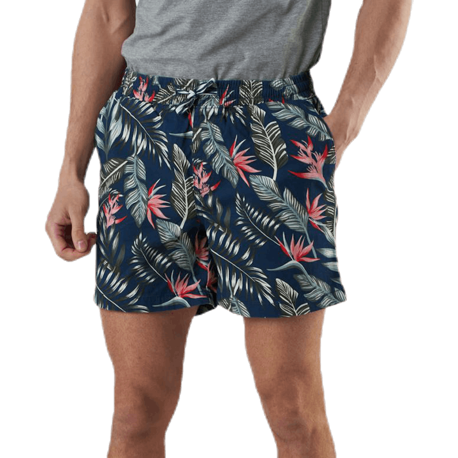 Free Jogger Shorts Print Blauw