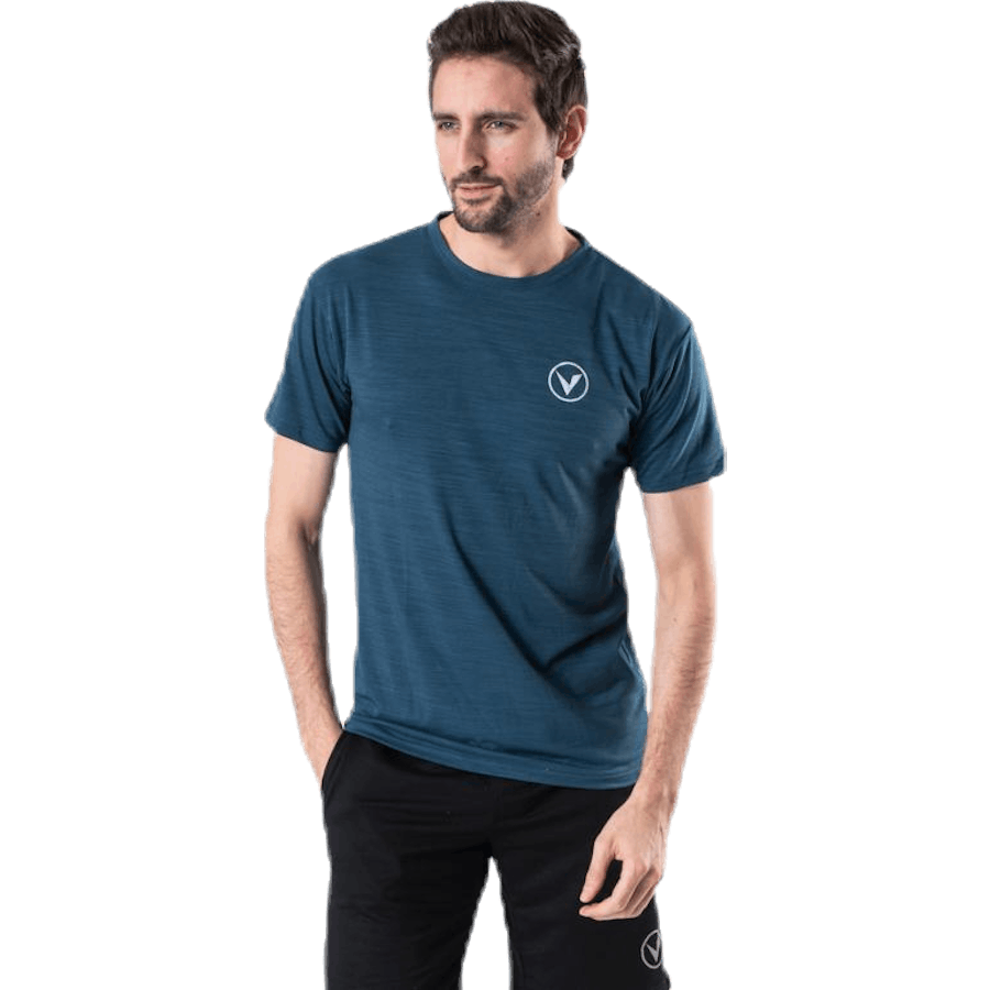 Joker Melange S/S Tee Blau